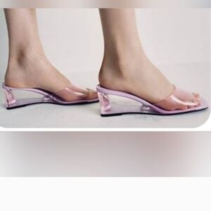 ZARA LAVENDER  PVC Transparent Slides Size 8